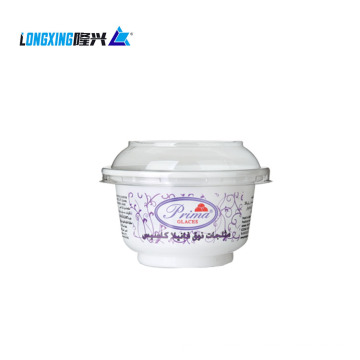 180ml custom disposable printed PP plastic cup with PET lid